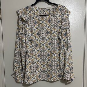 LOFT Floral Print Women's Top - Multicolor